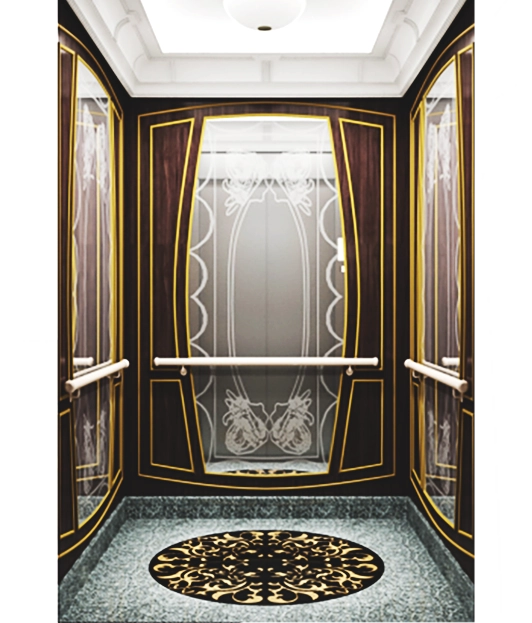 Wooden Decorative Framed Passenger Elevator.