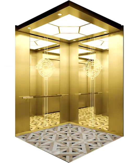 A Titanium Gold Passenger Elevator.