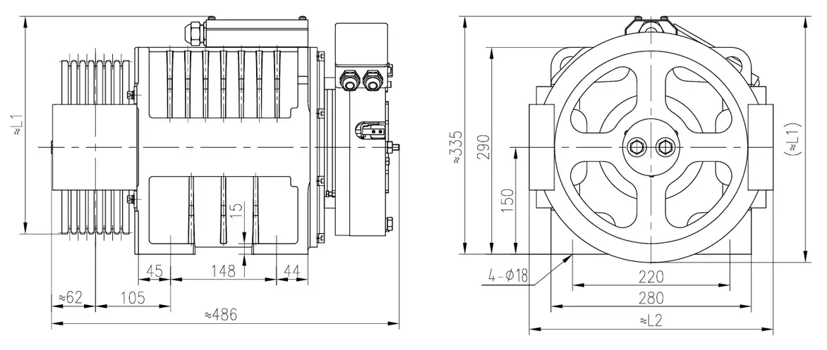 Torin ERSC model dimensions